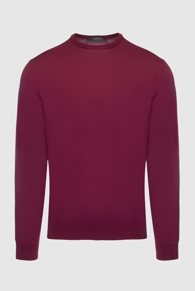 Cesare di Napoli man cotton jumper burgundy for men buy with prices and photos 158144 - photo 1