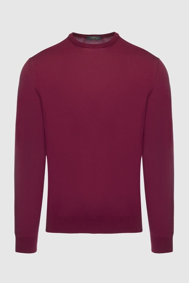 Cesare di Napoli cotton burgundy jumper for men (markdown) 197038 - photo 1