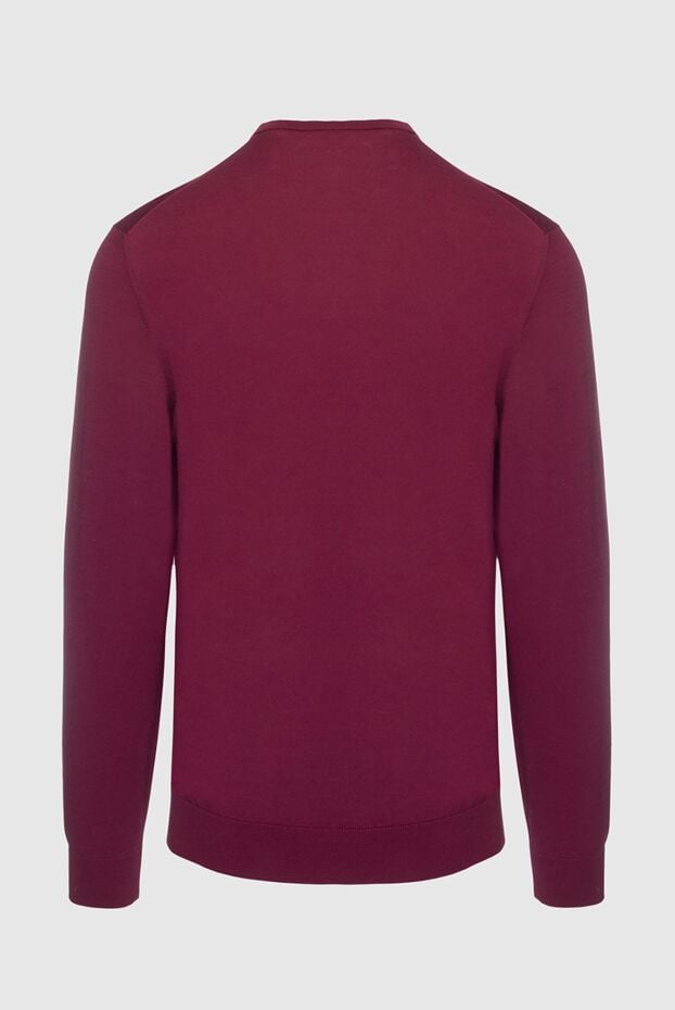 Cesare di Napoli cotton burgundy jumper for men (markdown) 197038 - photo 2