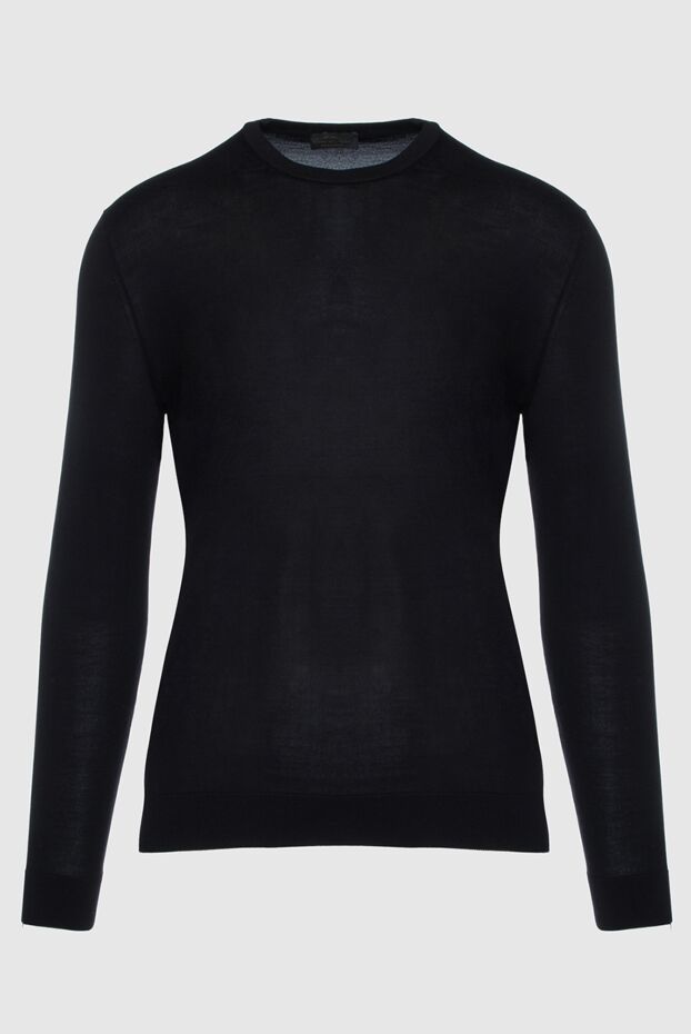 Cesare di Napoli man black silk jumper for men buy with prices and photos 158169 - photo 1