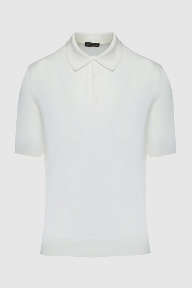 Cesare di Napoli man cotton and silk polo white for men buy with prices and photos 158184 - photo 1