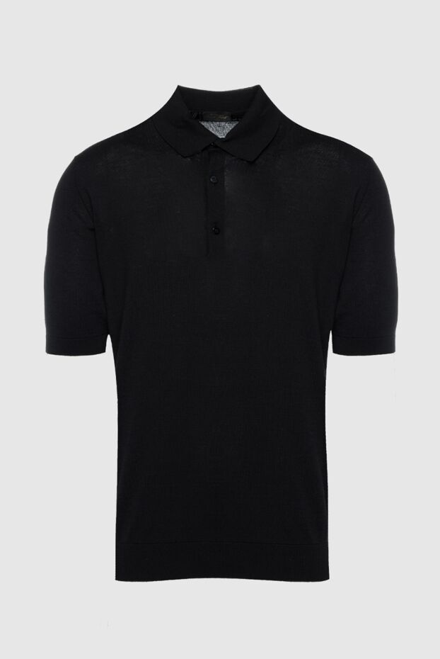Cesare di Napoli man cotton and silk polo black for men buy with prices and photos 158186 - photo 1