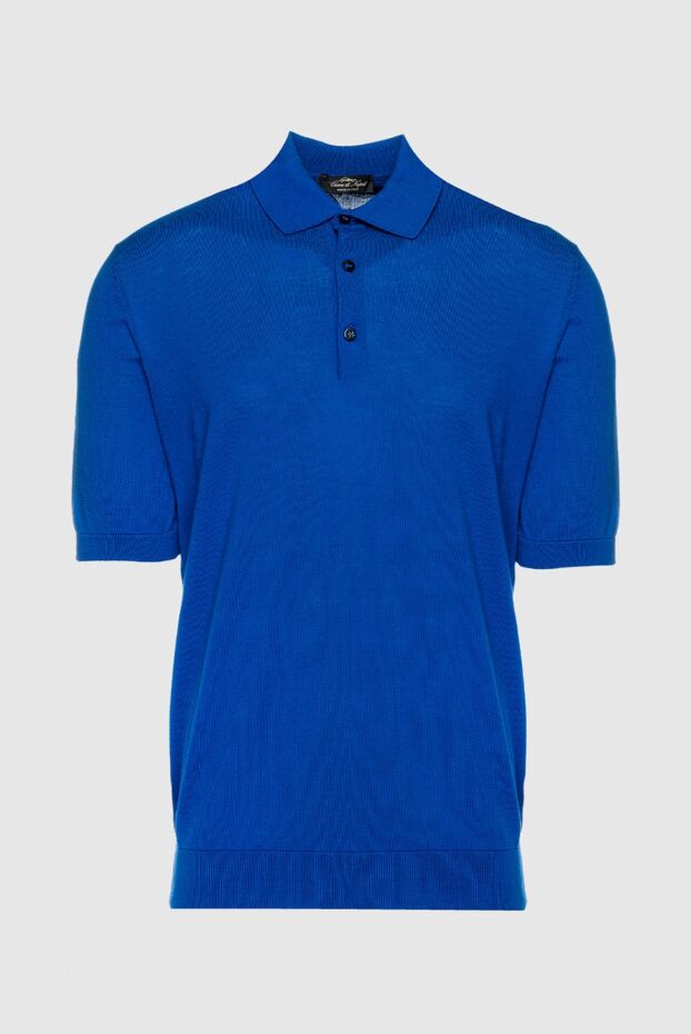 Cesare di Napoli man cotton polo blue for men buy with prices and photos 158204 - photo 1