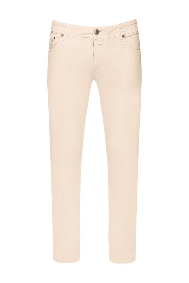 Jacob Cohen snow white straight jeans with five pockets and buttons 158211 - photo 1