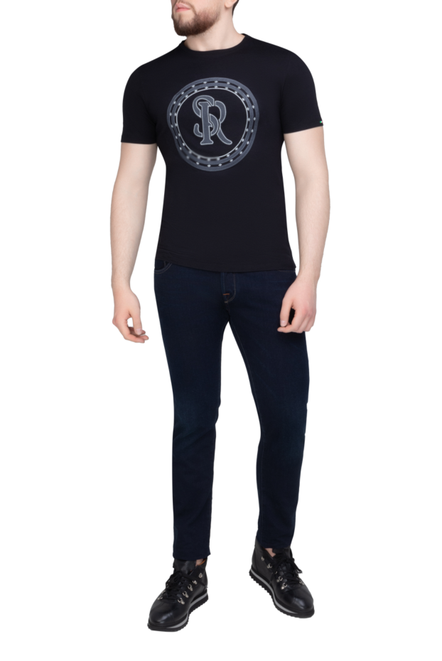 Jacob Cohen men's cotton skinny jeans with contrast stitching 158236 - photo 2