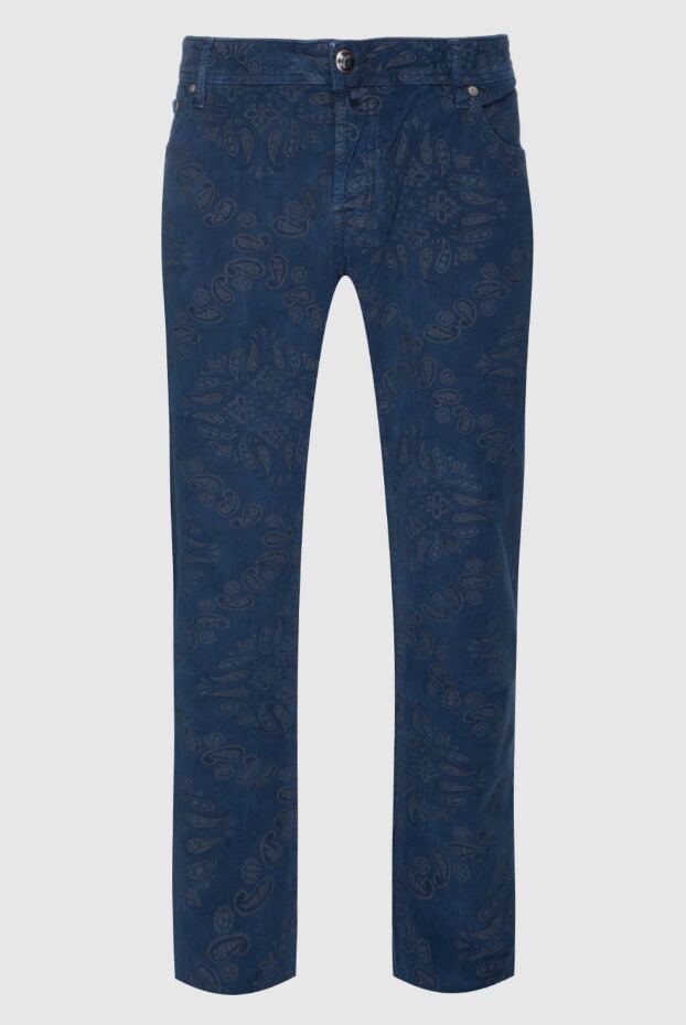 Jacob Cohen straight leg jeans in deep blue with floral pattern 158238 - photo 1