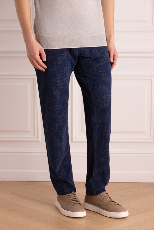Jacob Cohen straight leg jeans in deep blue with floral pattern (markdown) 196954 - photo 3