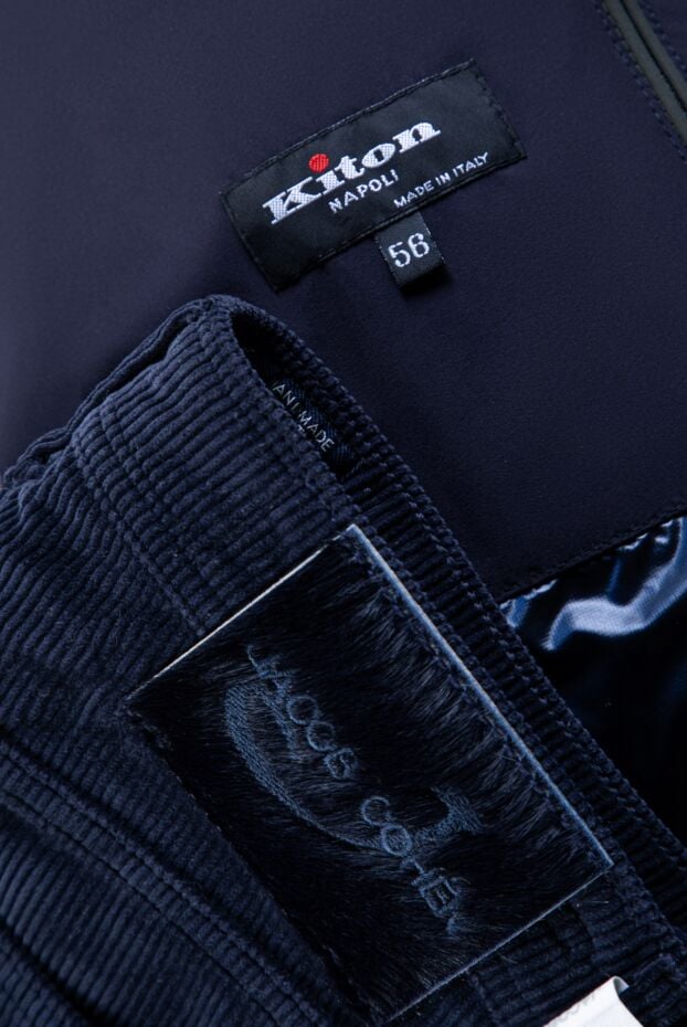 Jacob Cohen deep navy blue corduroy jeans with a velvety texture 158256 - photo 2