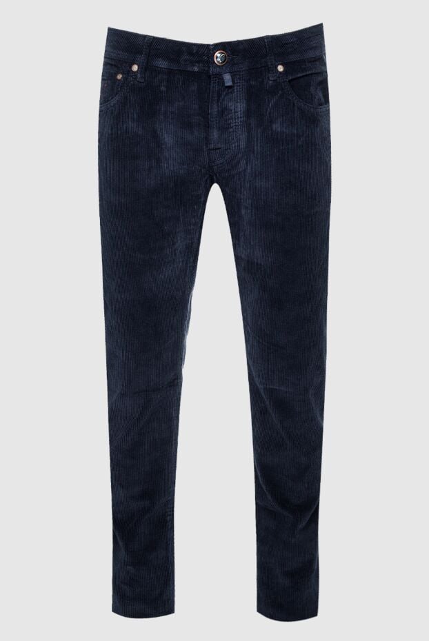 Jacob Cohen deep navy blue corduroy jeans with a velvety texture 158256 - photo 1