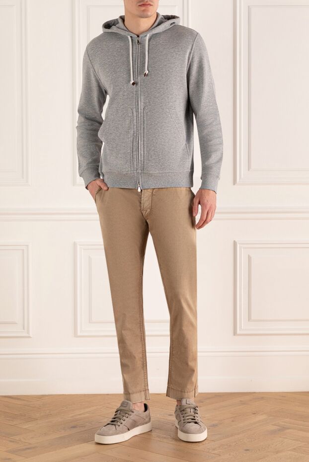 Jacob Cohen чоловічі штани з бавовни бежеві чоловічі купити фото з цінами 158257 - фото 2
