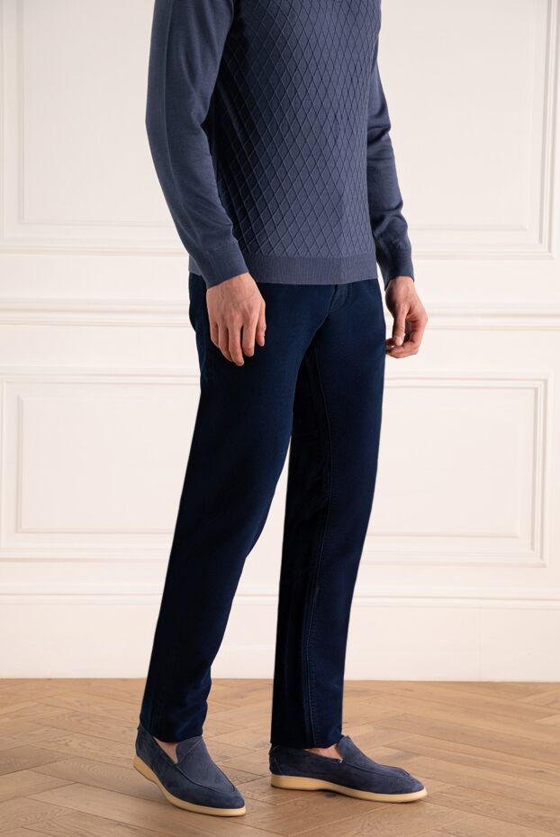 Jacob Cohen indigo jeans with a smooth surface, elastic fibers and a comfortable fit 158259 - photo 3