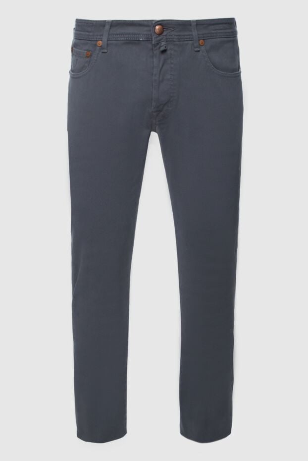Jacob Cohen men's jeans made of smooth cotton fabric with five pockets and copper fittings 158263 - photo 1