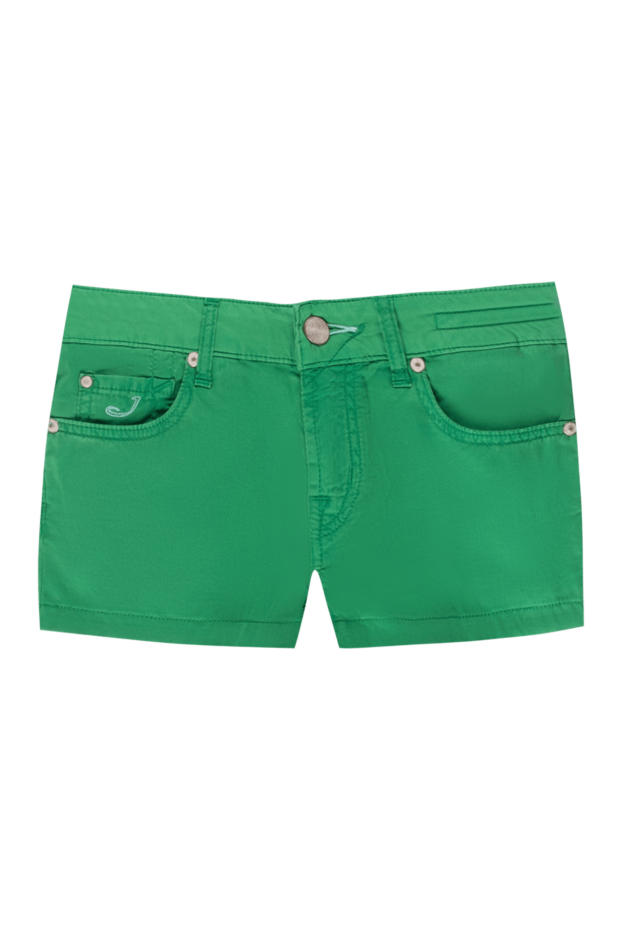 Jacob Cohen woman green cotton shorts for women buy with prices and photos 158321 - photo 1