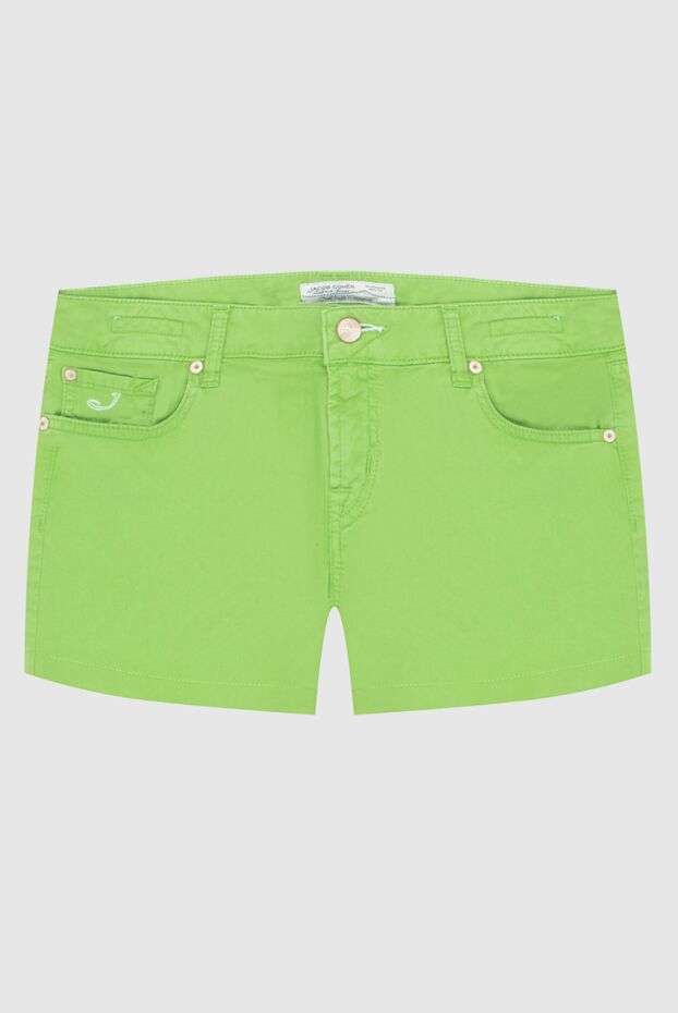 Jacob Cohen woman green cotton shorts for women buy with prices and photos 158324 - photo 1