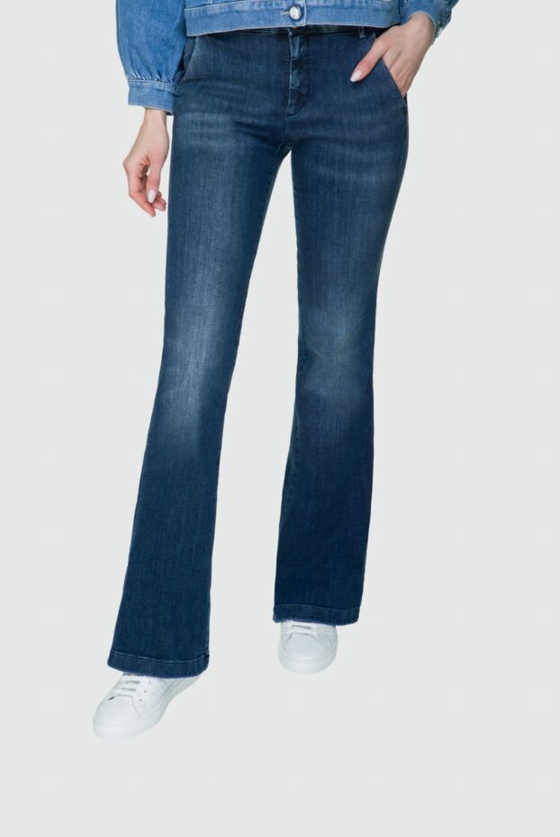 Jacob Cohen flared jeans made of denim with bleached areas and classic fastening 158332 - photo 3