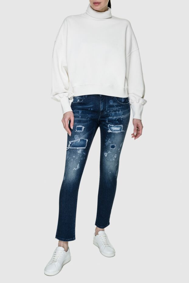 Jacob Cohen woman blue cotton jeans for women buy with prices and photos 158334 - photo 2