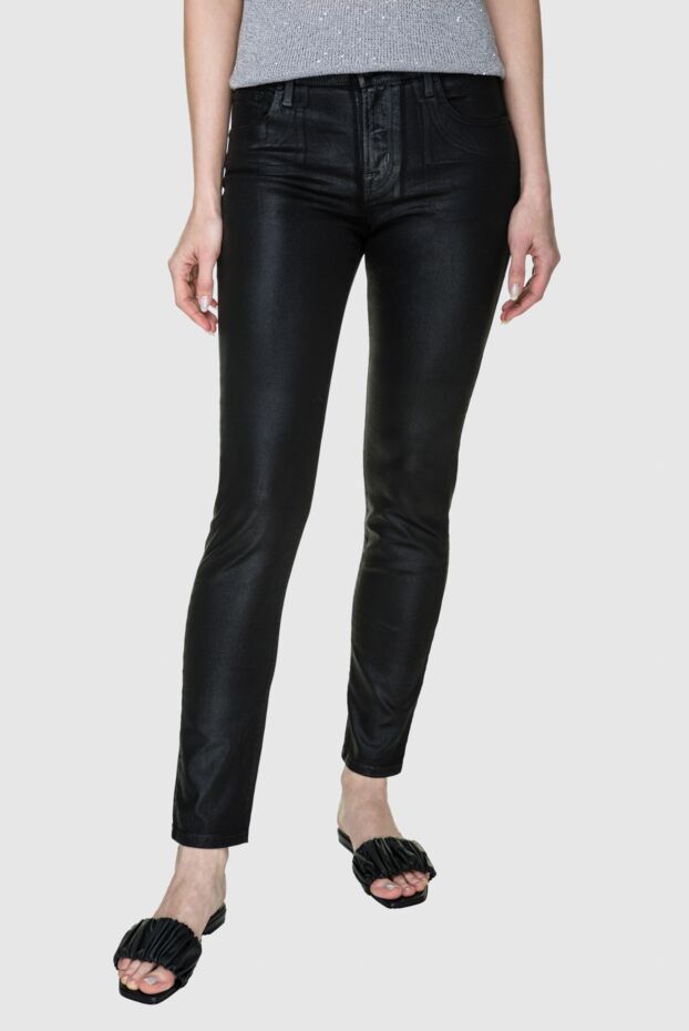Jacob Cohen black women's jeans with a semi-gloss texture and a classic fit 158337 - photo 3