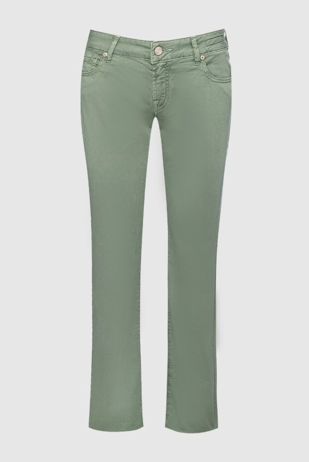 Jacob Cohen woman green cotton jeans for women buy with prices and photos 158345 - photo 1