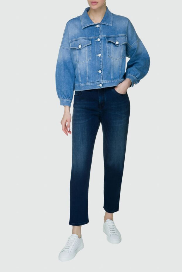 Jacob Cohen женские джинсы синие женские купить с ценами и фото 158348 - фото 2