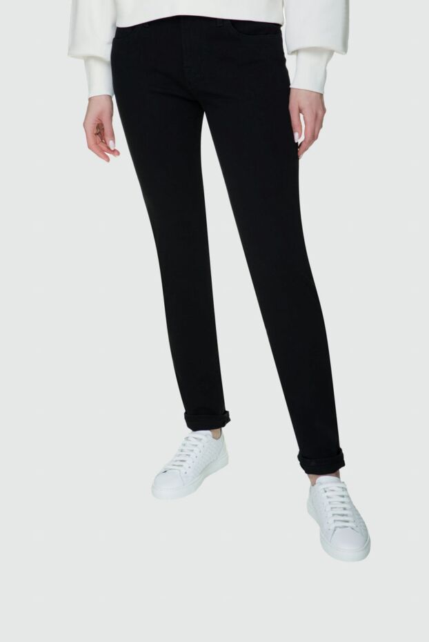 Jacob Cohen women's black slim-fit jeans with mid-rise 158361 - photo 3
