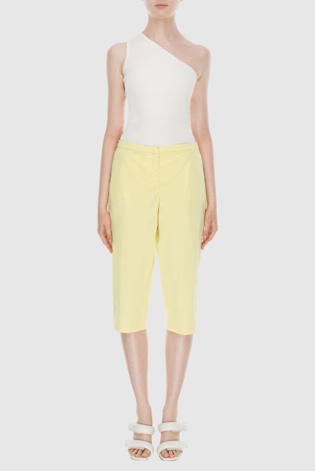 Jacob Cohen woman yellow cotton shorts for women buy with prices and photos 158364 - photo 2