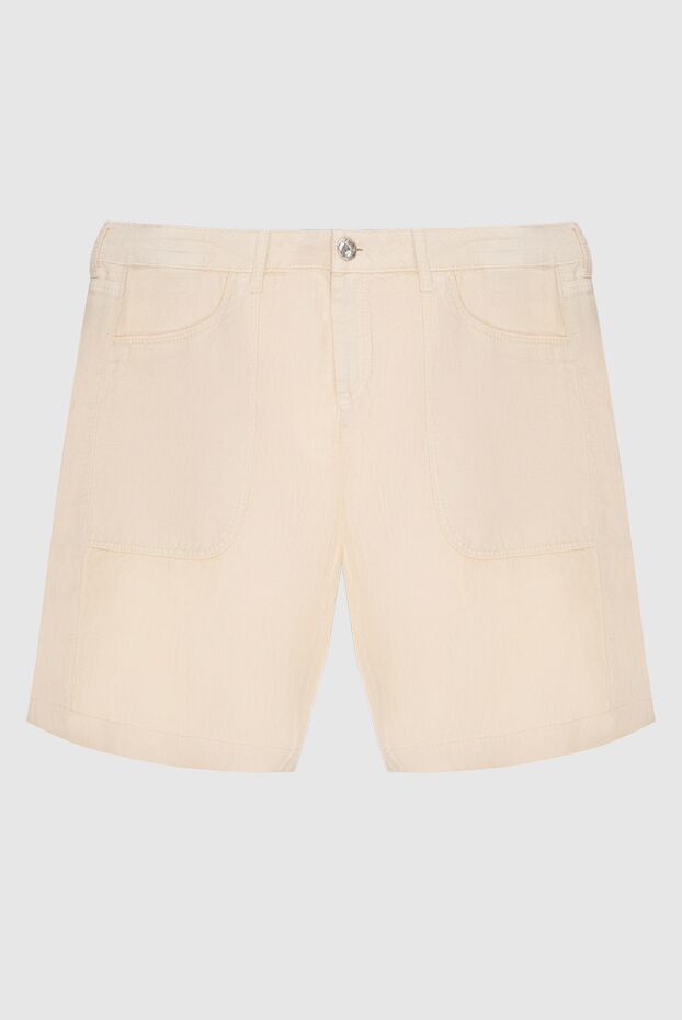 Jacob Cohen woman yellow linen shorts for women buy with prices and photos 158375 - photo 1