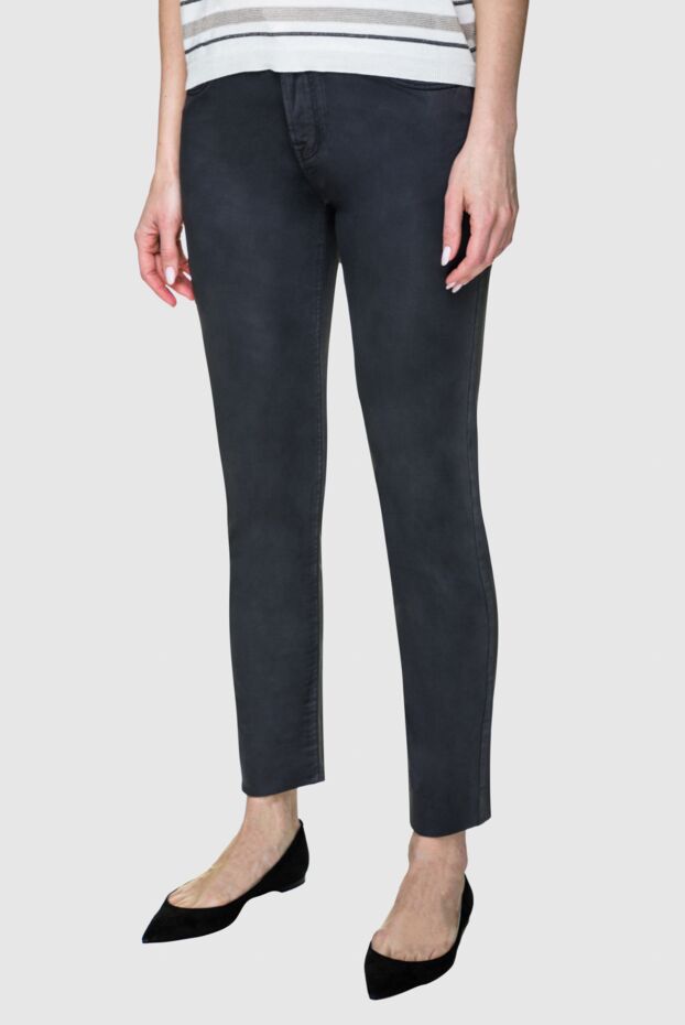 Jacob Cohen women's gray skinny jeans with logo 158387 - photo 3