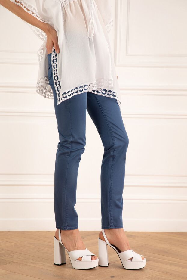Jacob Cohen women's blue jeans with logo 158388 - photo 3