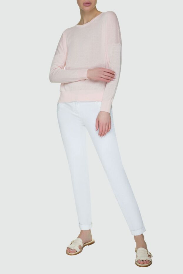 Jacob Cohen woman white cotton jeans for women buy with prices and photos 158398 - photo 2