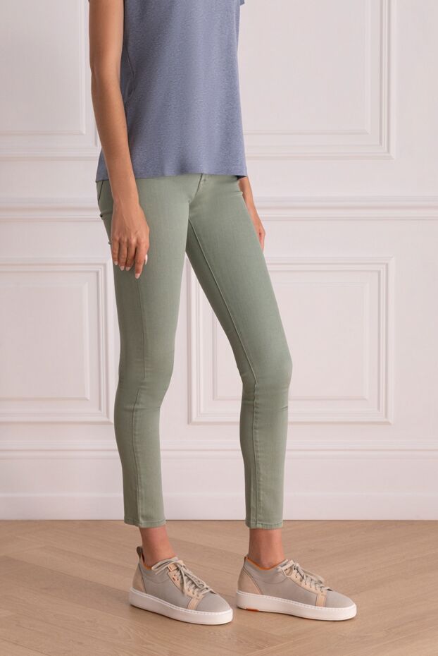 Jacob Cohen women's skinny jeans green cropped 158400 - photo 3