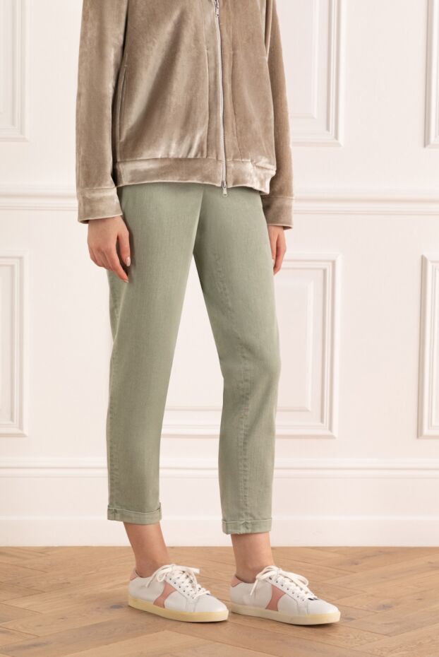 Jacob Cohen women's jeans green with logo 158401 - photo 3