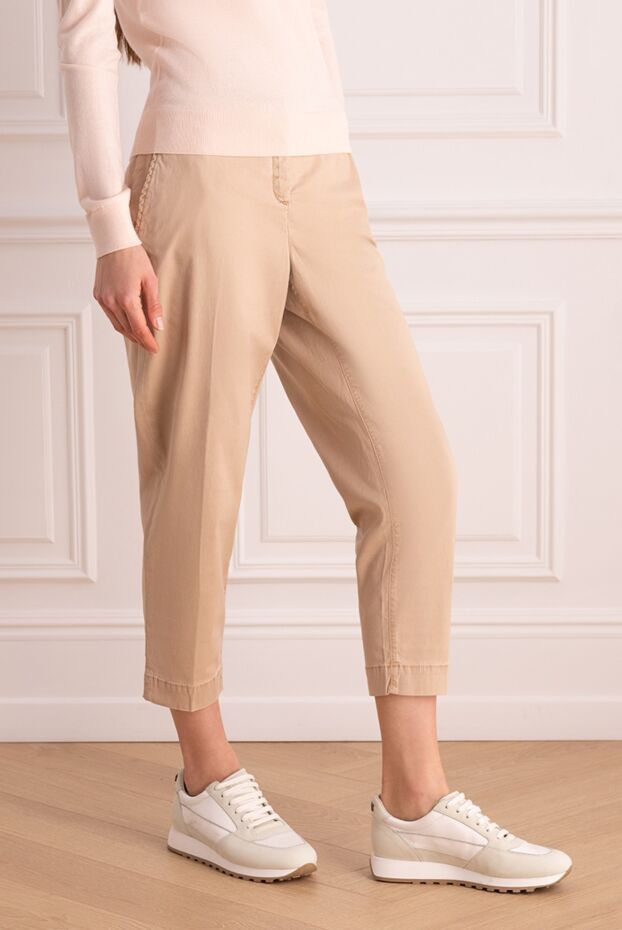 Jacob Cohen women's beige chinos straight trousers for everyday 158402 - photo 3