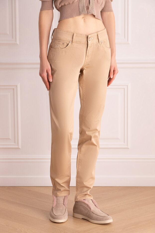Jacob Cohen women's beige jeans with a mid-rise 158410 - photo 3