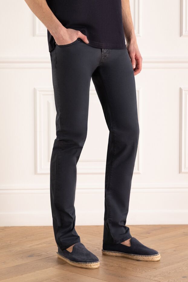 Jacob Cohen men's jeans in a rich graphite shade made from premium cotton (markdown) 197114 - photo 3