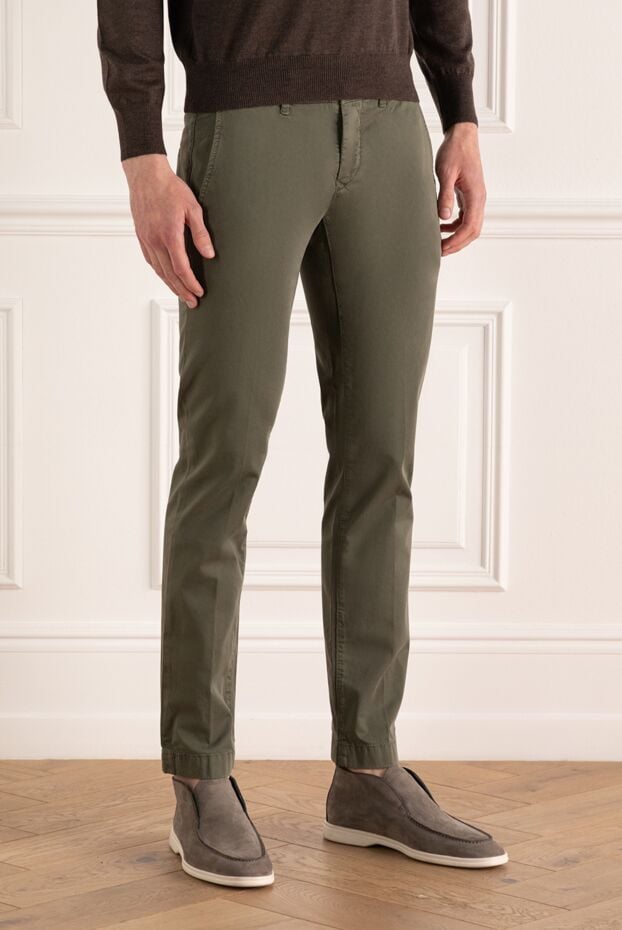 Jacob Cohen jeans in green and olive tones with back pockets with buttons 158449 - photo 3