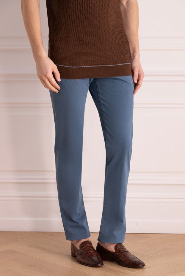 Jacob Cohen blue cotton jeans with buttoned back pockets 158451 - photo 3