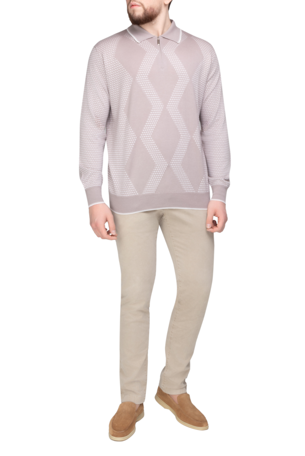 Jacob Cohen beige cotton and modal jeans for men 158453 - photo 2