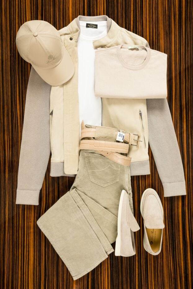 Jacob Cohen men's cotton jeans beige color with straight cut 158462 - photo 2