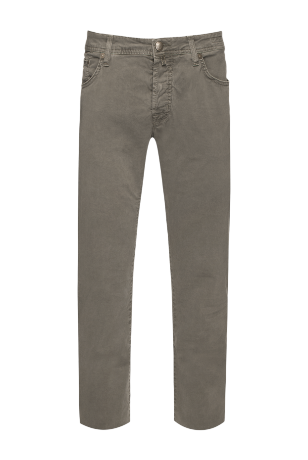 Jacob Cohen men's basic style grey jeans made of cotton with added elastane 158485 - photo 1