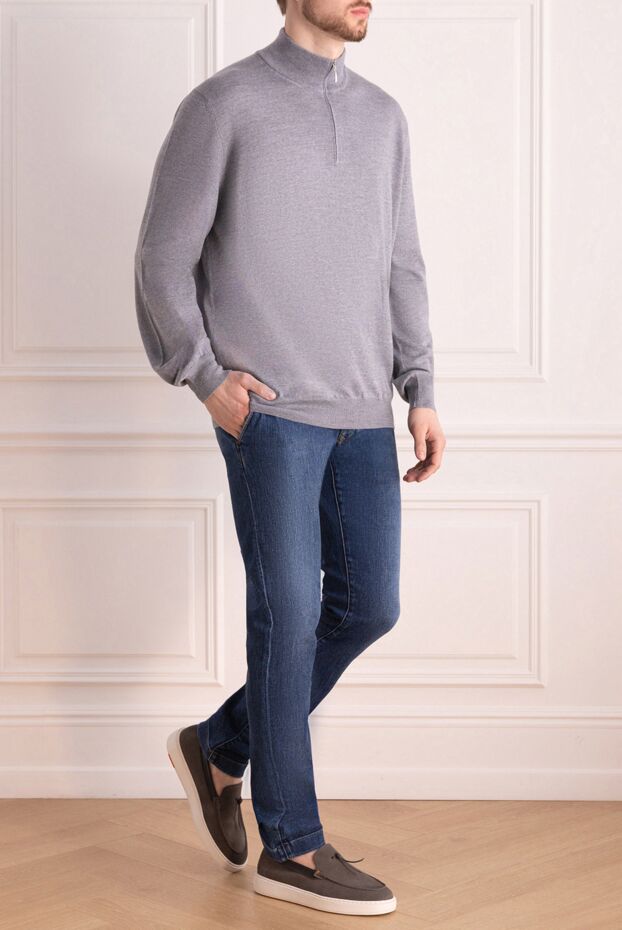 Jacob Cohen men's blue jeans with a comfortable fit and a straight cut 158503 - photo 3