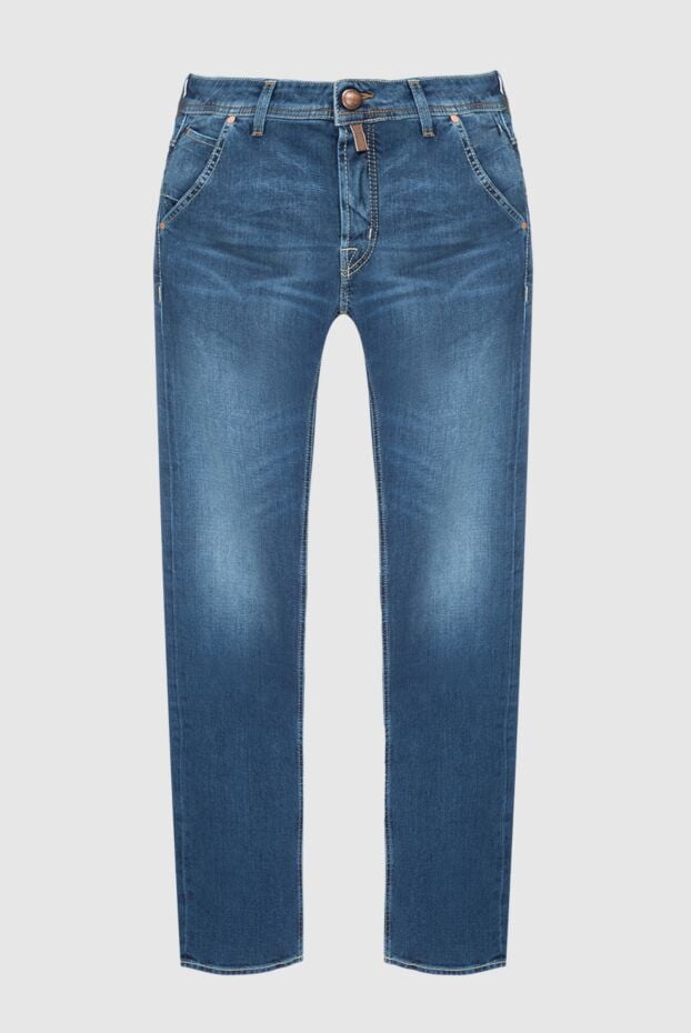 Jacob Cohen men's blue cotton jeans with distressed front 158509 - photo 1