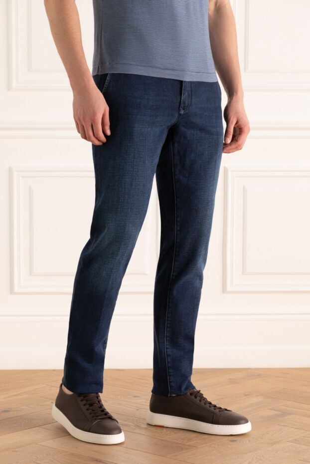 Jacob Cohen premium quality jeans with a simple design and slit pockets 158511 - photo 3