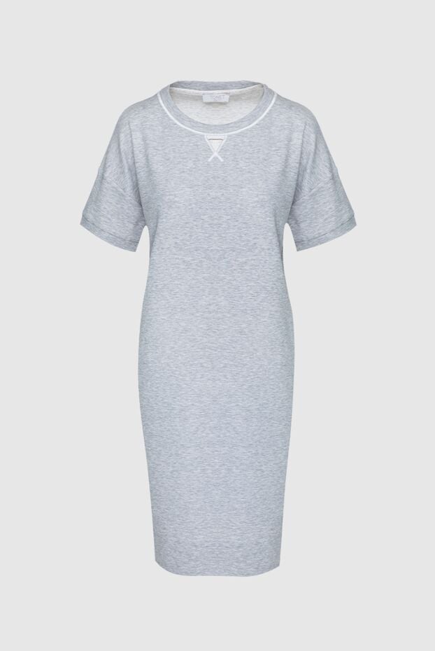 Tonet loose-fit t-shirt dress gray women's 158541 - photo 1