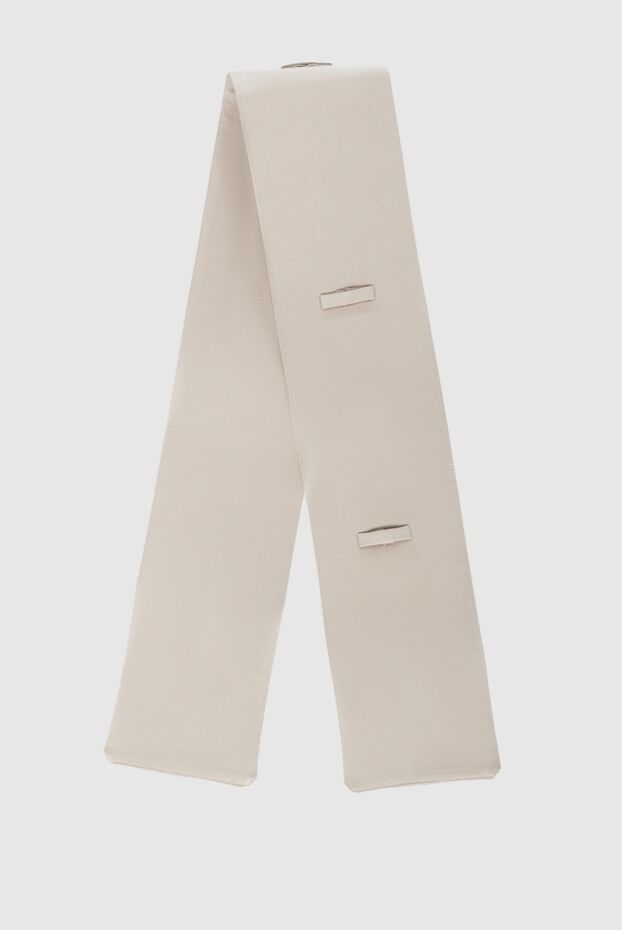 Tonet women's wide leather beige belt 158542 - photo 3