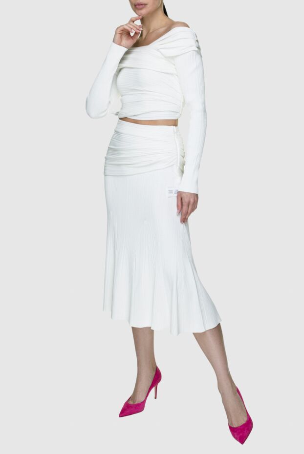 Herve Leger woman white women's suit with skirt made of viscose and polyester buy with prices and photos 158581 - photo 2