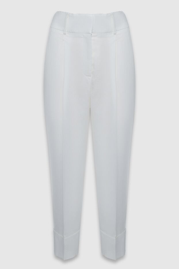 Peserico woman white trousers for women buy with prices and photos 158625 - photo 1