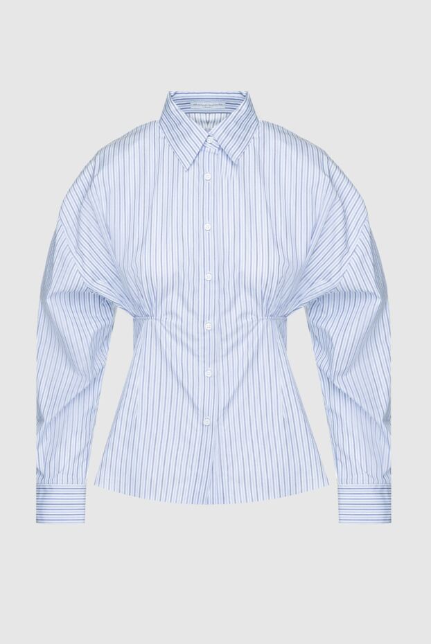 Ermanno Scervino woman blue cotton blouse for women buy with prices and photos 158705 - photo 1