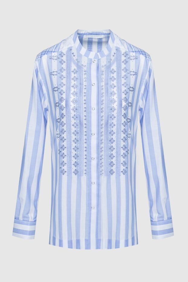 Ermanno Scervino woman blue polyester and cotton blouse for women buy with prices and photos 158707 - photo 1