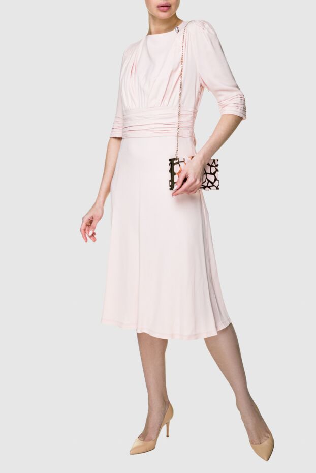 Ermanno Scervino pink acetate and viscose dress for women 158716 - photo 2