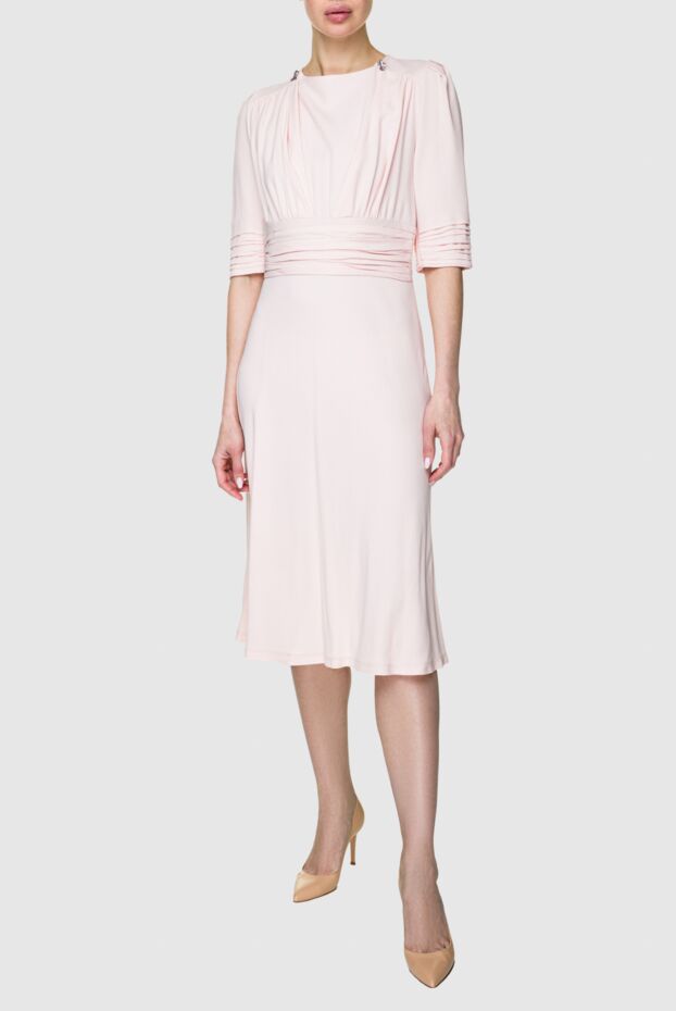 Ermanno Scervino pink acetate and viscose dress for women 158716 - photo 3